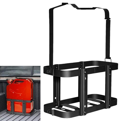 Mxdzlwly Jerry Can Mount Holder, Jerry Gas Can Holder Rack for 5 Gallon 20L, Detachable Carrier Mount