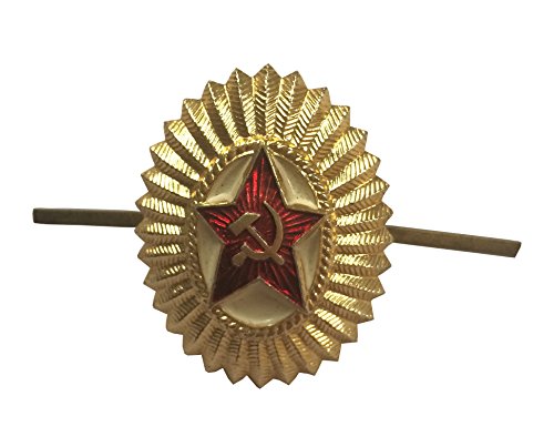 Epic Militaria Distintivo di perno del cappello Ufficiali sovietici dell'Armata Rossa martello e falce con stella rossa URSS