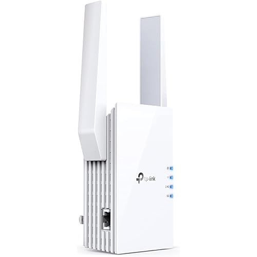 TP-Link AX1800 WiFi 6 Extender(RE605X)-Internet Booster, Covers up to 1500 sq.ft and 30 Devices,Dual Band Repeater up to 1.8Gbps Speed, AP Mode, Gigabit Port