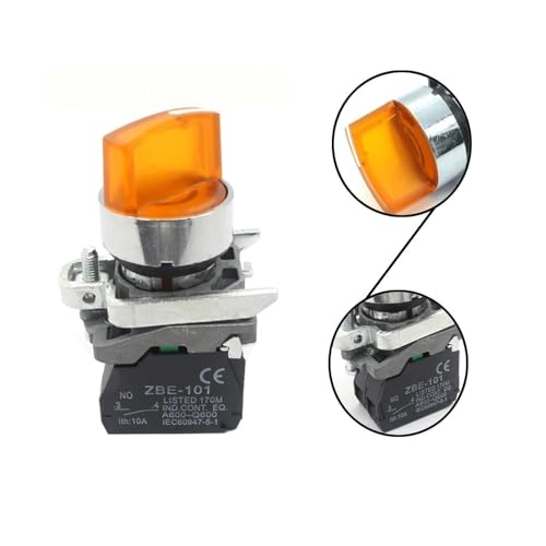 Interrupteur de commande BK25M1 220V, finition soignée avec indicateur LED