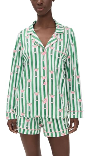 BedHead PJs Women's Long Sleeve Cotton Knit Boxer Pajama Set