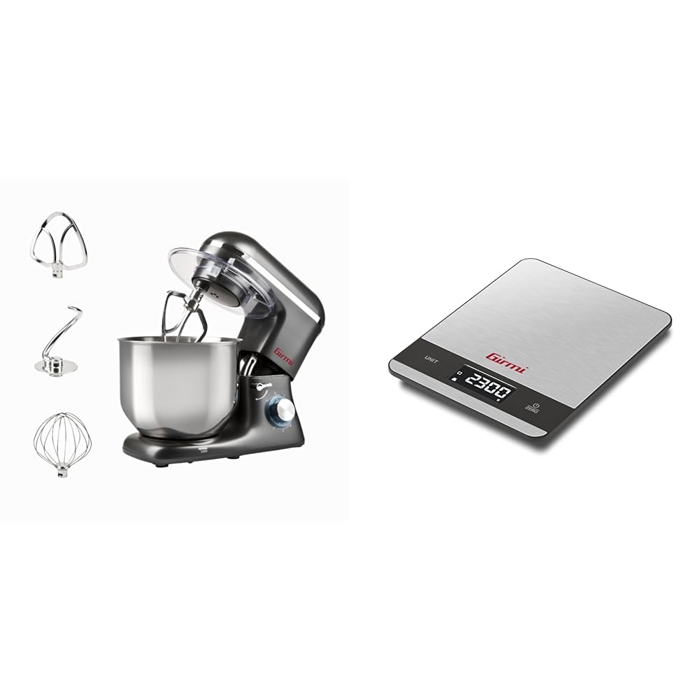 Girmi IM46 Impastatrice Planetaria + Girmi PS05 Bilancia da cucina Elettronica