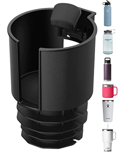 Cup Holder Expander For Car, Adjustable Drink Cupholder Adapter Insert Fits Big Oversize 18-40Oz Yeti, Hydro Flask, Nalgene Bottles And Mugs,For Automotive,Truck (1-Pack) #TOP2