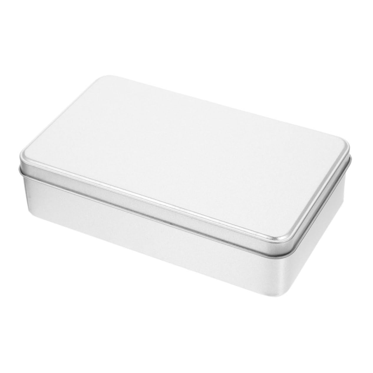 INOOMP Small Metal Box: Rectangular Tinplate Storage Box With Lid - Metal Candy Case For Wedding Favors Holiday Treats & Home Organization