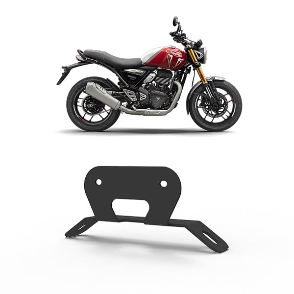 Image of Number Plate Clamp for Triumph Speed 400 (Black, Pack of 1) (Mud Guard)