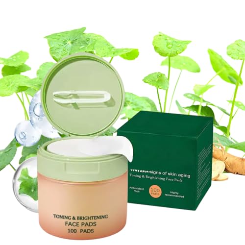 Centella Korean T-oner P-ads for FaceJiyu T-oner P-ads Niacinamide & Peptides Toner Pads Hydrating Exfoliating Toner Pads to Even Skin Tone Reduce Wrinkles Boost Firmness