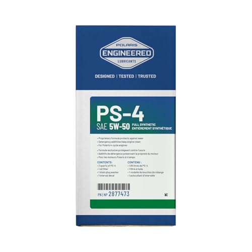Image of Polaris PS4 Oil Change Kit Incl Oil, Oil Filter, Drain Plug Washer, 2877473