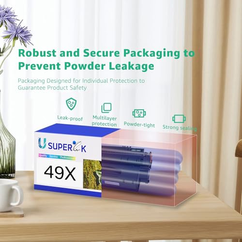 Cartuchos de toner SuperInk compatíveis para impressora HP Q5949X 49X de alto rendimento (1 preto) s