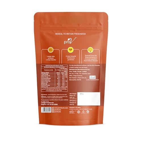 Image of ProV Regal - California Pistachios 200g | Jumbo Pistachios | Sourced from California | Lightly Roasted and Salted | Crunchy and Tasty | Crack open protein snack