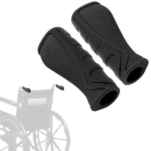 YIBEICO Handle Grip Replacement Parts for Drive Wheelchair, Anti-Slip Hand Grips Set of 2