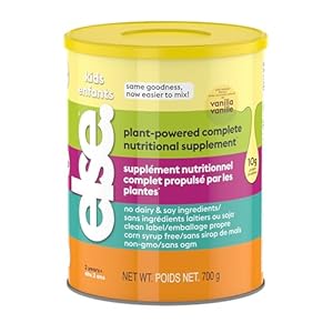 Else Kids Nutritional Shake Mix – Plant Based, Dairy Free Toddler Nutritional Drink Powder for Ages 2-12 – Kids Protein Powder w/Amino Acids & 25+ Vitamins, Clean Label Purity Certified (Vanilla)