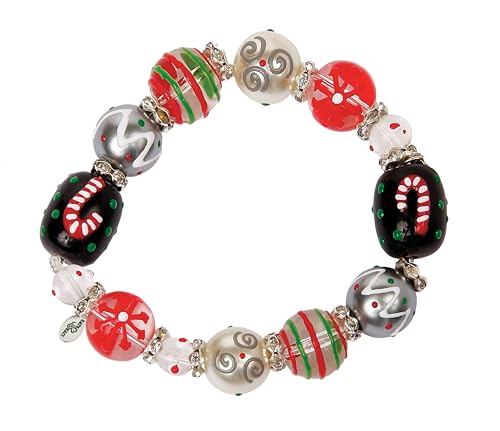 Kate & Macy Candy Cane Lane �z���f�[ �N���X�}�X �~ �G�� �~ ���f�B�[�X �y�C���g �K���X & �A�N���� �r�[�Y ���C���X�g�[�� �L�k�� �X�g���b�` �u���X���b�g �W���G���[ Clementine Design���B