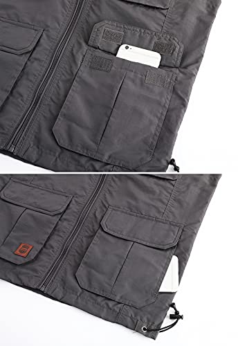Image of Hbufnha Mens Lightweight Vest Work Travel Safari Sport Jacket Padded Puffer Vest