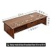 WAYTRIM Bamboo Wood Monitor Stand Ergonomic Computer Riser with Storage Organizer Drawers Desktop Laptop Shelf Risers Cellphone Stand for Home and Office Use, Classic Antique Brown