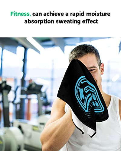 Video Game Golf Towel,Funny Golf Towel For Golf Bags Disc With Clip,Blue Gamer Kids Boys Gamepad Console Game Controller Personalized Microfiber Waffle Golf Club Towel Accessories Gift For Men/Women #TOP7