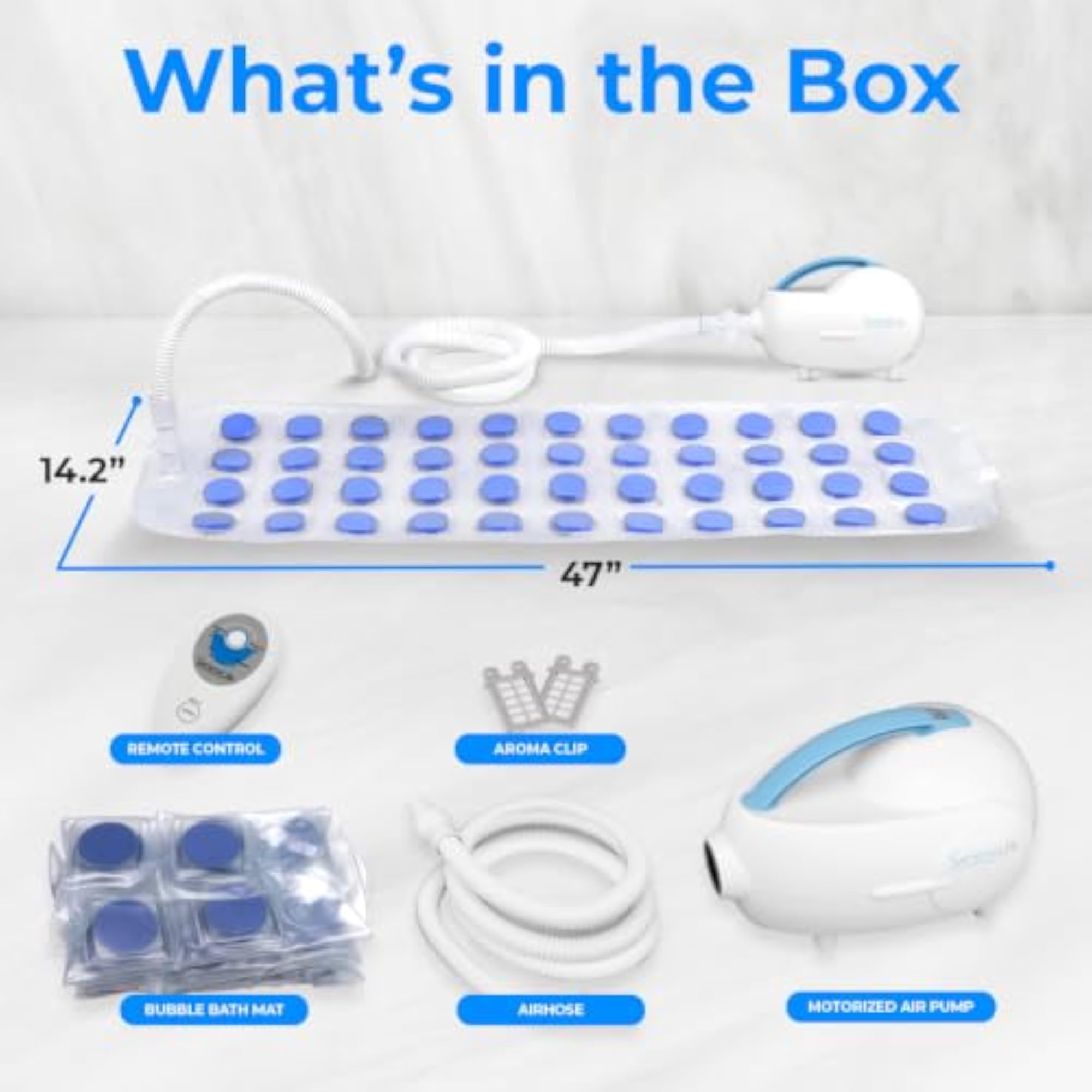 Portable Spa Bubble Bath Massager with Adjustable Bubble Setting