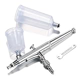 Aerógrafo de alimentación por gravedad de doble acción para arte, arte de uñas, ilustraciones, retoque fotográfico, decoración de pasteles, tatuajes temporales, pasatiempos, etc.