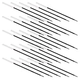 VILLCASE 100 Stück Rote Kugelschreiber Ersatzminen für Druckmechanische Stifte Schnell Trocknende Tinte Mittlere Spitze Kompatibel für Büro Schule und Alltagsschreiben