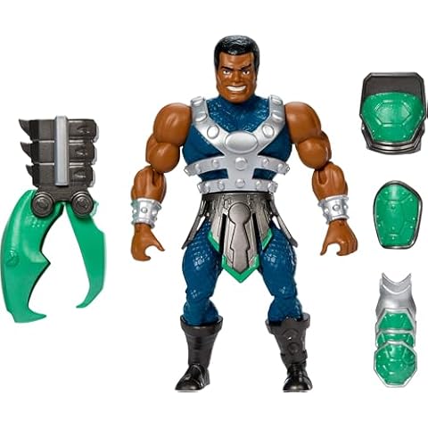 Masters of Universe Origins Turtles of Grayskull Clamp Champ Reptile Wars Posable Action Figure, Teenage Mutant Ninja & Motu Crossover Hero Toy Cover