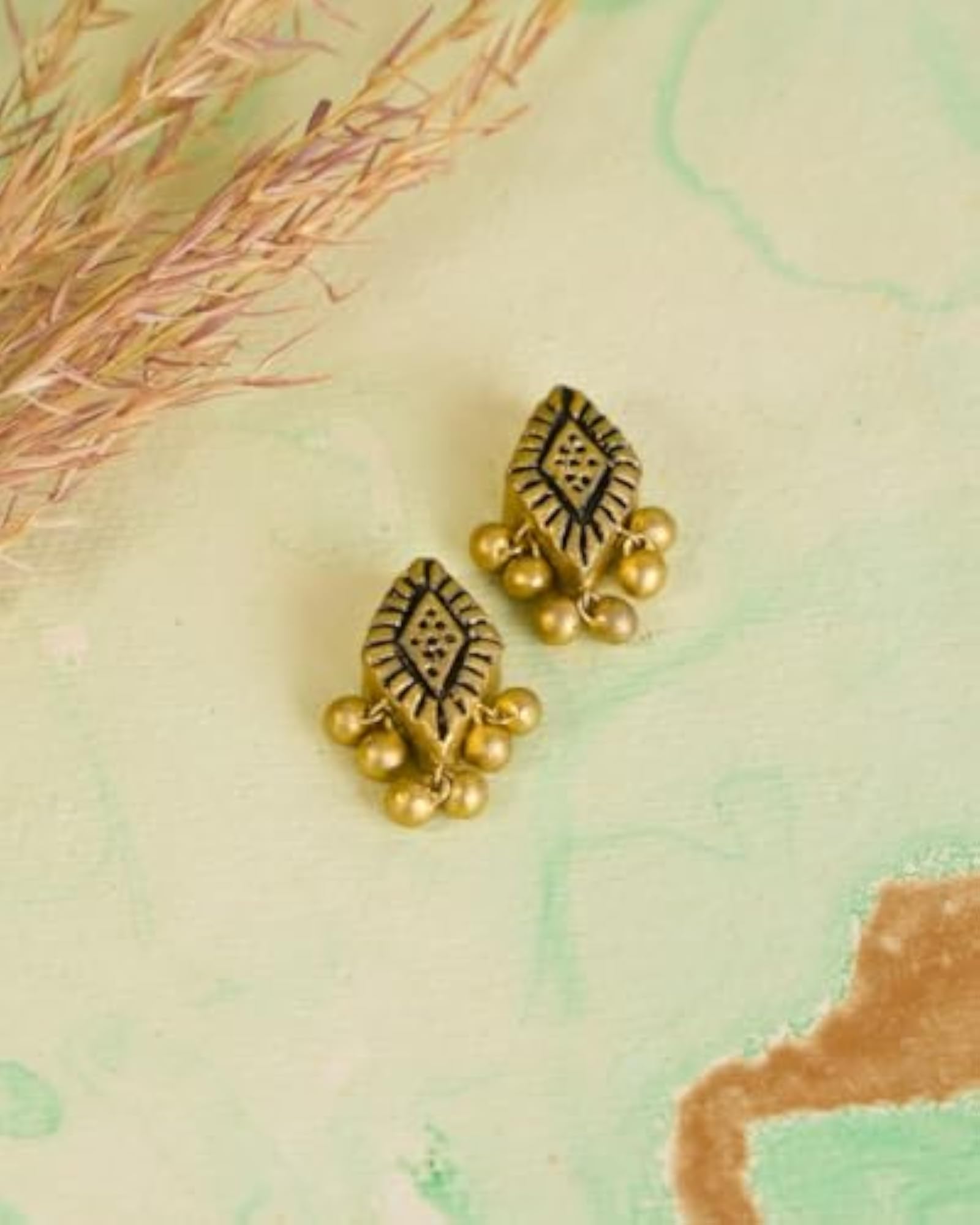Handcrafted Terracotta Stud Earrings