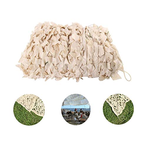 Toldos para Jardin Camouflage Net Beige Sombra Carpa Neta Carpa Oxford 3 * 5m Adecuada For Niños Camping Ejército Fotografía Oculta Caza Tiro Decoración al Aire Libre 6 * 8m,Varios Tamaños Cover