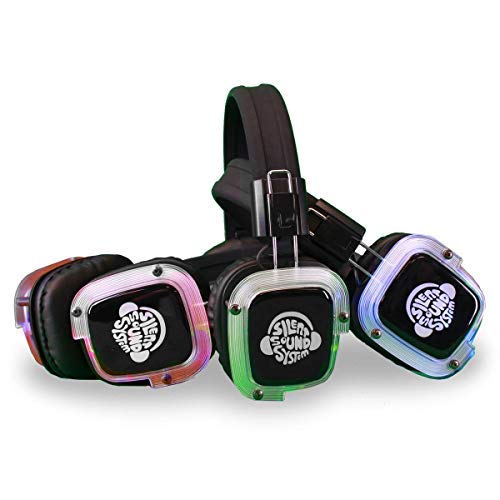 50 Pack Silent Sound System Silent Disco Headphone Package (3 Transmitters)