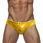 L-Peach Swimsuit Men's Swimwear Boxershorts Swimming Beach Sea Pool Sport Briefs Shorts A1 Yellow