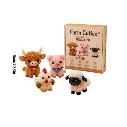 Abalorios artesanales y kit DIY animales 3D para principiantes 5