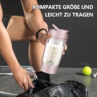 Shaker Elektrisch, 650 ML Elektrischer Shaker mit Pulverfach,Auslaufsichere – Ansicht 7