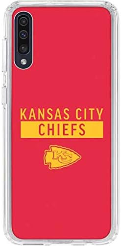 Skinit Clear Phone Case Compatible with Galaxy A50 - Officially Licensed NFL Kansas City Chiefs Red Performance Series Design
