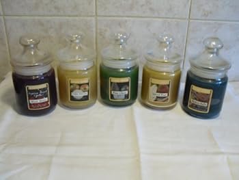 Unknown Binding 3 x Assorted jar candles packed full of scent - 75 Book