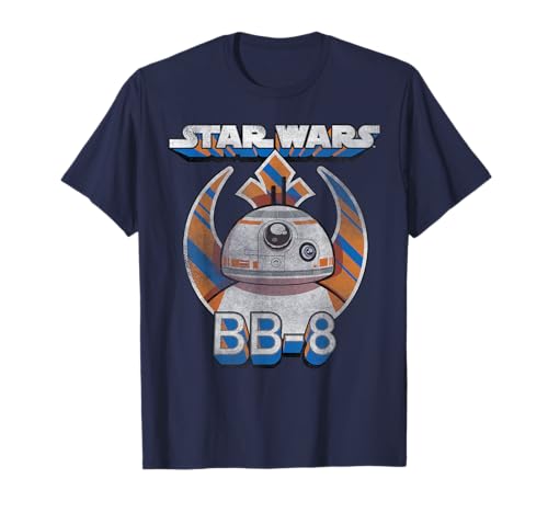 Star Wars BB-8 Episode 7 Rebel Logo With Stripes T-Shirt