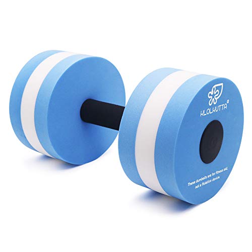 image for KLOLKUTTA Aquatic Dumbells, 2PCS Water Aerobic Exercise Foam Dumbbell 