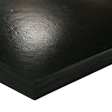 Small Parts 30-006-500-036-036 Neoprene Sheet, 60A Durometer, Smooth Finish, No Backing, Black, 1/2