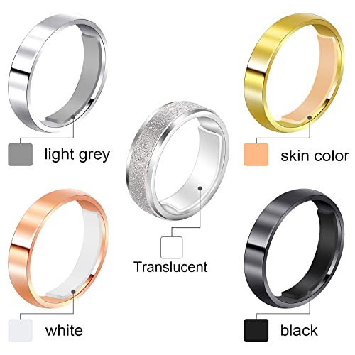 Ring Size Adjuster Loose Rings Adjuster Invisible Ring Sizer With Clean Cloth For Wide Ring Fixing, 5 Sheets (Multiple Color) #TOP4