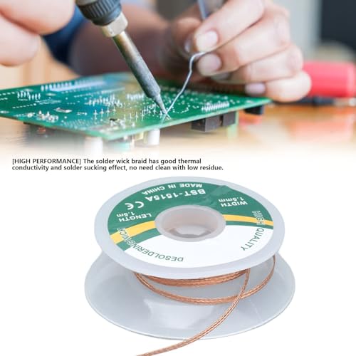 Image of Solder Wick Desoldering Braid Copper Soldering Wire Removal Tool (1.5mm (1515A))