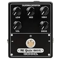 The AMERICANBOX puts the early Mesa Boogie tone at your finger tips. Classic America style vintage high gain classic sounds can be sculpted with 6 different controls on this pedal. Very flexible, very loud. Feel the roar. Can be used for direct recor...