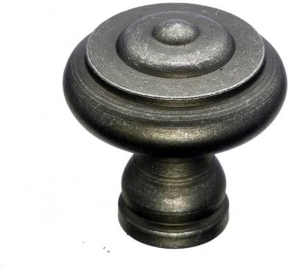 Top Knobs M604 Normandy Collection 1-1/8 Inch Pewter Step Mushroom Cabinet Knob, Pewter