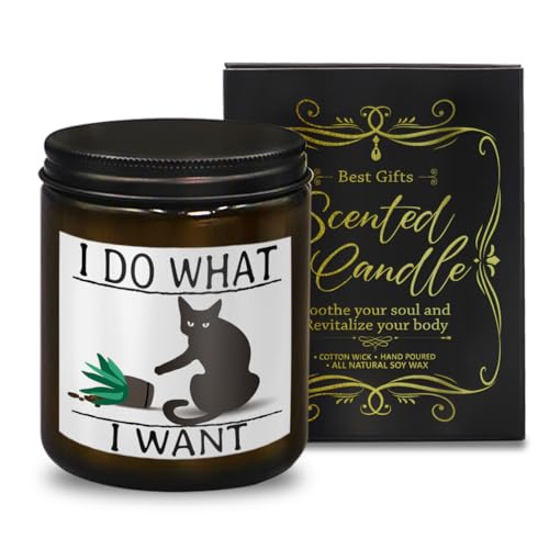Funny Black Cat Scented Candle Gift