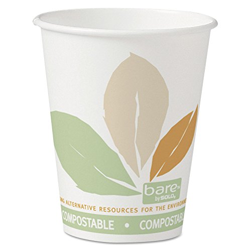 Foam Hot/Cold Cups, 16oz, White w/Brown & Green, 1000/Carton, Sold as 1 Carton