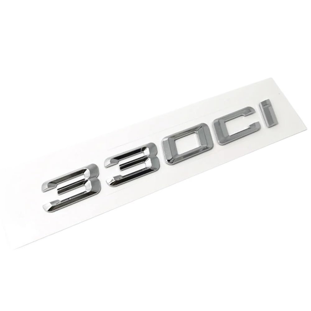 Lettere per Bagagliaio BMW 316ci 318ci 320ci 325ci 328ci 330ci 335ci Cromo Nero 3D ABS Emblema Distintivo