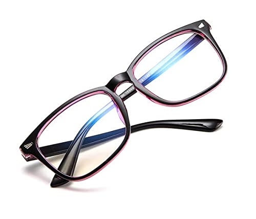 Blue Light Filter Eyewear, Anti Blue Light Eyestrain & UV Glare Blocking, TV, Computer, Gaming Glasses, Black color (1 unit)