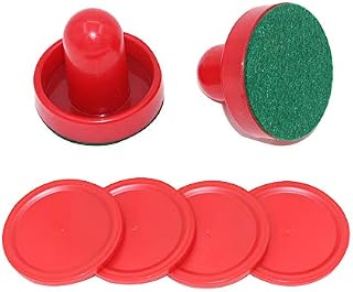 MUZOCT Great Goal Handles Pushers Replacement Accessories for Game Tables - 2 Red
