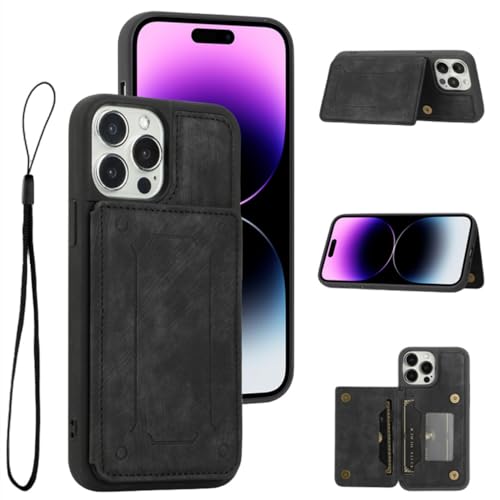 Support en cuir magnétique pour iPhone 11 Pro Max finition T1