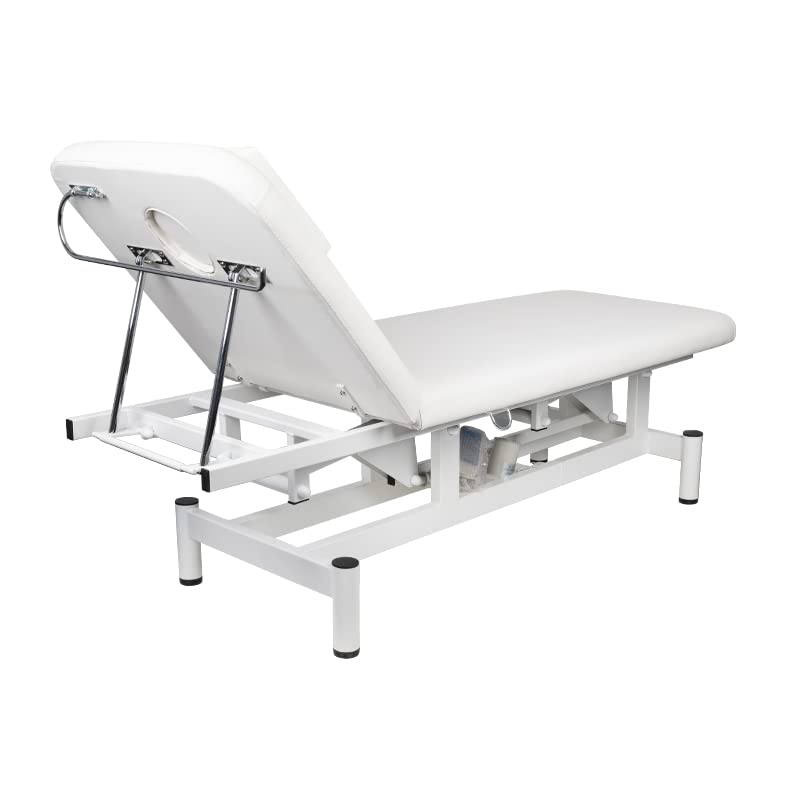 ACTIVESHOP Lettino massaggiante elettrico con 1 motore 079 bianco