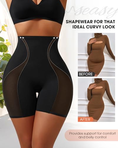 Image of Tummy Control Shapewear Shorts for Women Under Dress Womens Compression Shorts Under Dress Shapewear