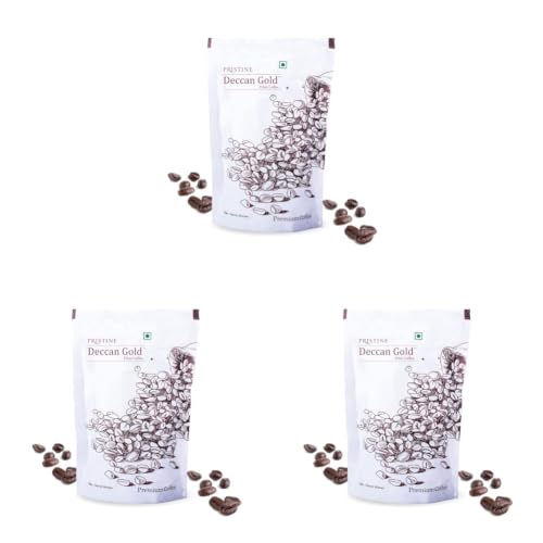 Image of PRISTINE Deccan Gold Medium Roasted Filter Coffee Powder (Coffee-80%, Chicory-20%) 200g (Pack of 3)