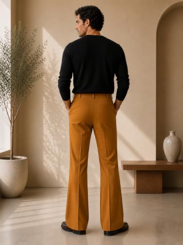 Image of Men Formal Pant Bellbottom | Premium Japanese Fabric, Bell Bottom Bootcut Fit, Smart Casual & Formal Wear