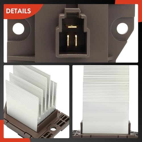 Image of A-Premium Front HVAC Blower Motor Resistor Compatible with Hyundai & Kia | for Hyundai Elantra 2006-2012, Santa Fe 2007-2012, Tiburon 2007-2008 & Kia Sorento 2007-2008, Amanti 2007-2009, with Harness