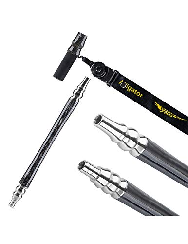 Alligator Bingo Shisha aus Edelstahl - Black - inklusive Zubehör | LED Beleuchtung + Schlauch Set inkl. Mundstück… – Bild 4